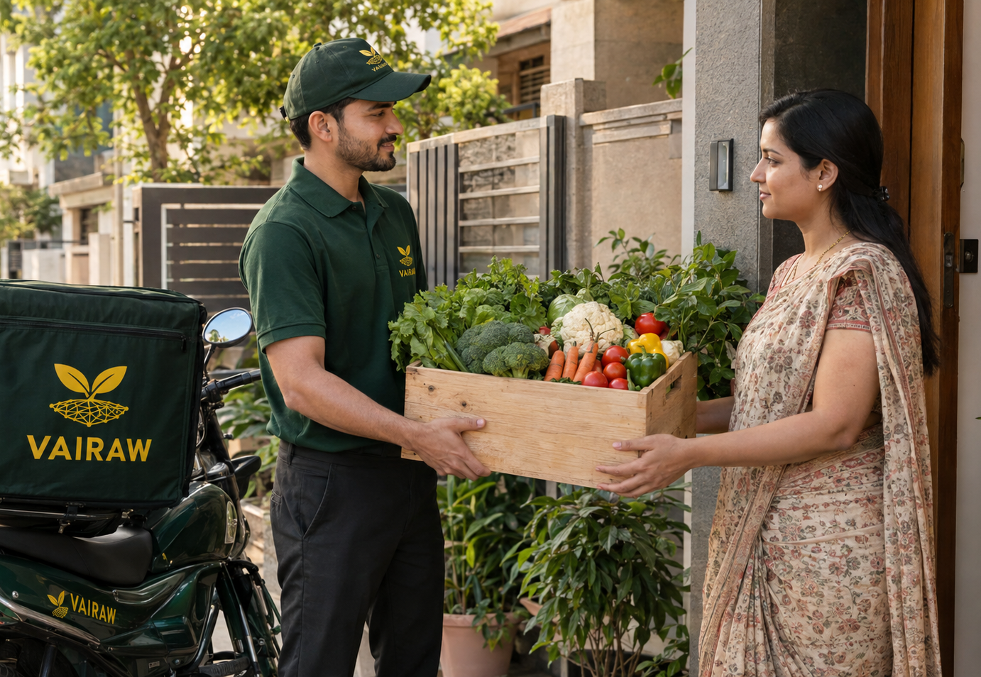 Fresh quality vegetables and food products
